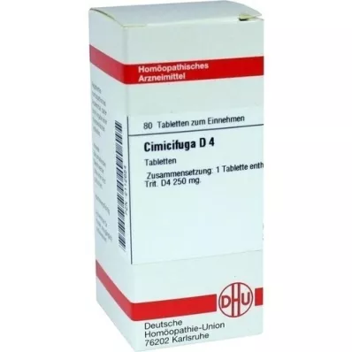 CIMICIFUGA D 4 tabletas, 80 piezas