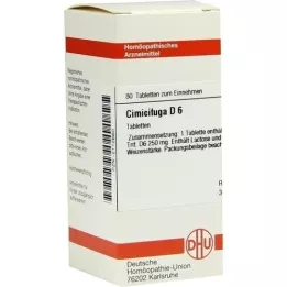 CIMICIFUGA D 6 tabletas, 80 piezas