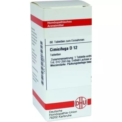 CIMICIFUGA D 12 tabletas, 80 piezas CIMICIFUGA D 12 tabletas, 80 piezas