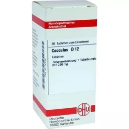 COCCULUS D 12 tabletas, 80 piezas