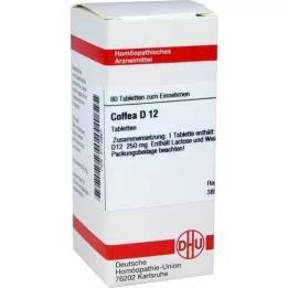COFFEA D 12 tabletas, 80 piezas