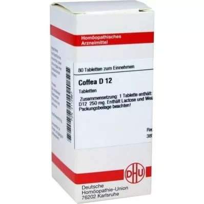 COFFEA D 12 tabletas, 80 piezas
