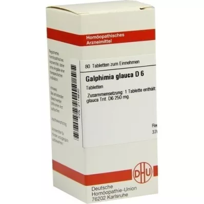 GALPHIMIA GLAUCA D 6 tabletas, 80 piezas