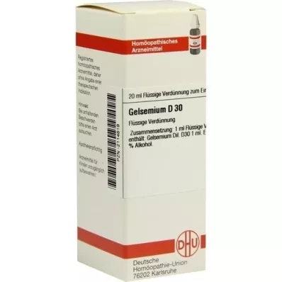 GELSEMIUM Dilución D 30, 20 ml GELSEMIUM Dilución D 30, 20 ml