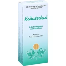 KRÄUTERLAX Dr.Henk 15 mg de dragado a base de hierbas para laxación, 30 piezas