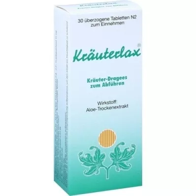 KRÄUTERLAX Dr.Henk 15 mg de dragado a base de hierbas para laxación, 30 piezas