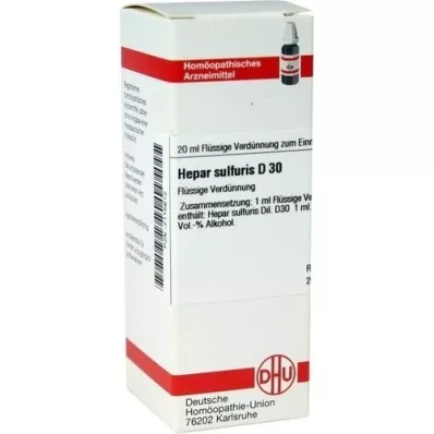 HEPAR SULFURIS Dilución D 30, 20 ml