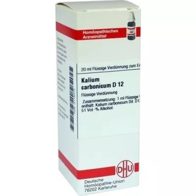KALIUM CARBONICUM Dilución D 12, 20 ml