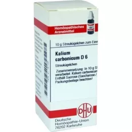 KALIUM CARBONICUM D 6 glóbulos, 10 g