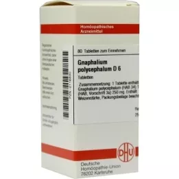 GNAPHALIUM POLYCEPHALUM D 6 tabletas, 80 piezas