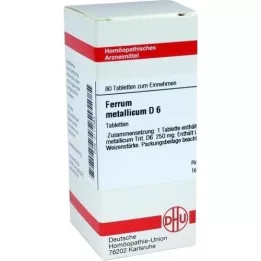 FERRUM METALLICUM D 6 tabletas, 80 piezas
