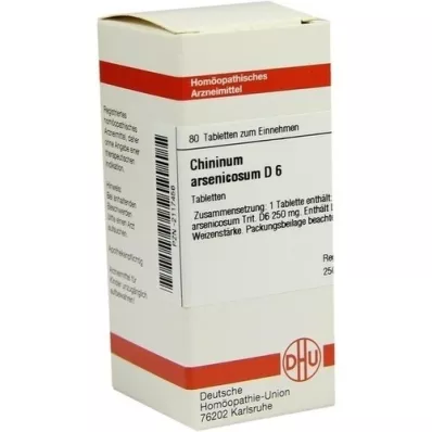 CHININUM ARSENICOSUM D 6 tabletas, 80 piezas CHININUM ARSENICOSUM D 6 tabletas, 80 piezas