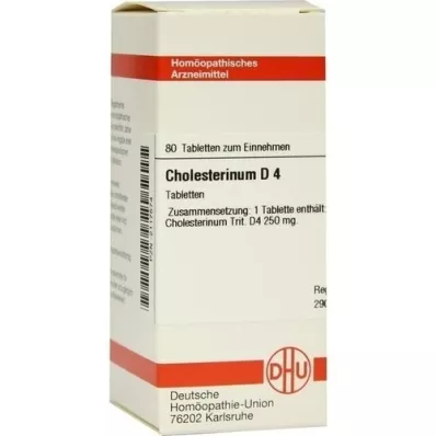 CHOLESTERINUM D 4 tabletas, 80 piezas