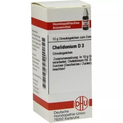 CHELIDONIUM D 3 glóbulos, 10 g