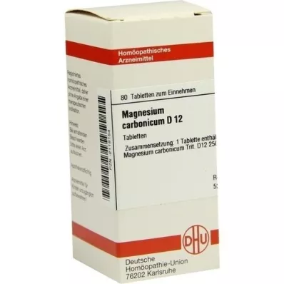 MAGNESIUM CARBONICUM D 12 tabletas, 80 piezas