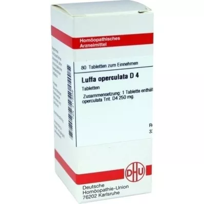 LUFFA OPERCULATA D 4 tabletas, 80 piezas