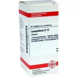 LYCOPODIUM D 12 tabletas, 80 piezas