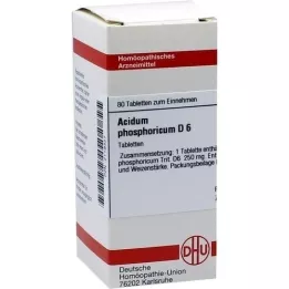 ACIDUM PHOSPHORICUM D 6 tabletas, 80 piezas