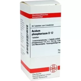 ACIDUM PHOSPHORICUM D 12 tabletas, 80 piezas