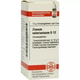 ZINCUM VALERIANICUM D 12 glóbulos, 10 g