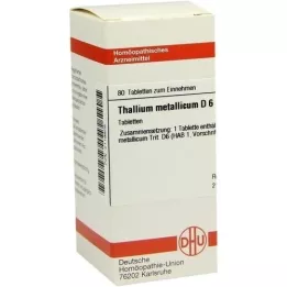 THALLIUM METALLICUM D 6 tabletas, 80 piezas