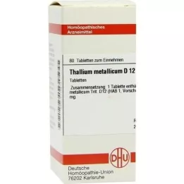 THALLIUM METALLICUM D 12 tabletas, 80 piezas
