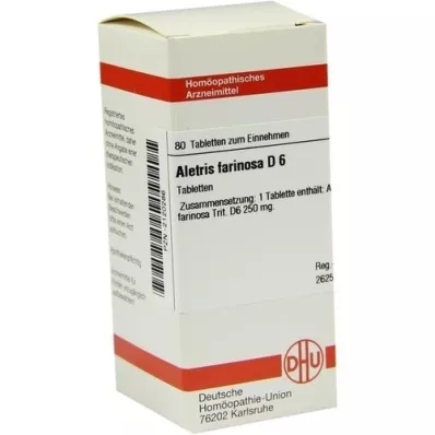 ALETRIS FARINOSA D 6 tabletas, 80 piezas