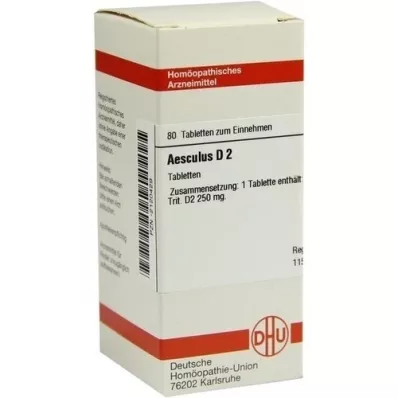 AESCULUS D 2 tabletas, 80 piezas