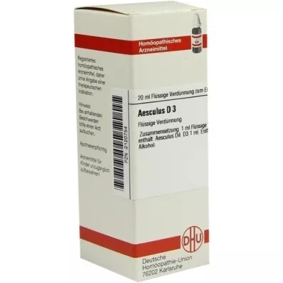 AESCULUS Dilución D 3, 20 ml