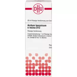ACIDUM BENZOICUM E Resina D 12 Dilución, 20 ml