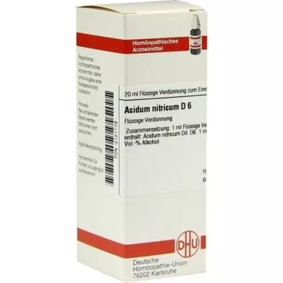 ACIDUM NITRICUM Dilución D 6, 20 ml