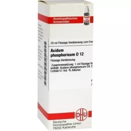 ACIDUM PHOSPHORICUM Dilución D 12, 20 ml