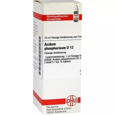 ACIDUM PHOSPHORICUM Dilución D 12, 20 ml