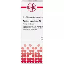ACIDUM PICRINICUM Dilución D 6, 20 ml