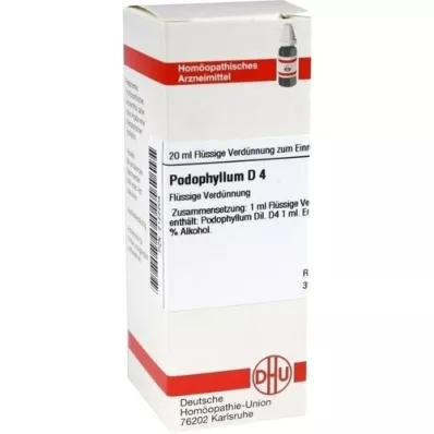 PODOPHYLLUM Dilución D 4, 20 ml PODOPHYLLUM Dilución D 4, 20 ml