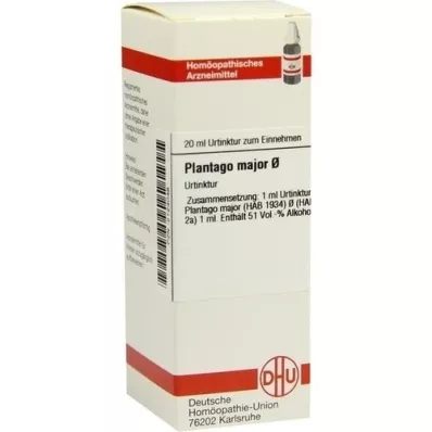 PLANTAGO MAJOR Tintura madre, 20 ml