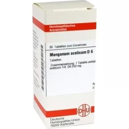 MANGANUM ACETICUM D 6 tabletas, 80 piezas