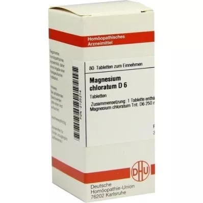 MAGNESIUM CHLORATUM D 6 tabletas, 80 piezas