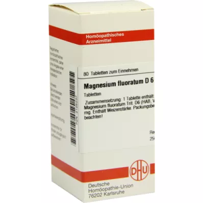 MAGNESIUM FLUORATUM D 6 tabletas, 80 piezas