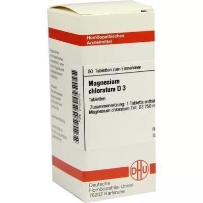 MAGNESIUM CHLORATUM D 3 tabletas, 80 piezas