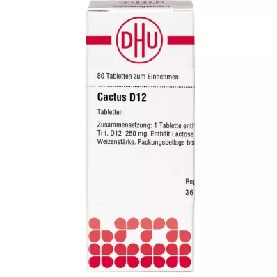 CACTUS D 12 tabletas, 80 piezas