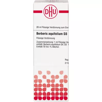 BERBERIS AQUIFOLIUM Dilución D 3, 20 ml