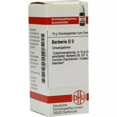 BERBERIS D 3 glóbulos, 10 g