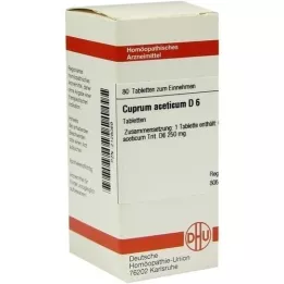 CUPRUM ACETICUM D 6 tabletas, 80 piezas