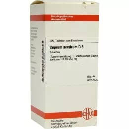 CUPRUM ACETICUM D 6 tabletas, 200 piezas
