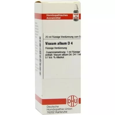 VISCUM ALBUM Dilución D 4, 20 ml