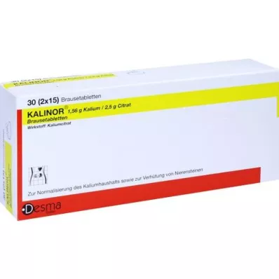 KALINOR Tabletas efervescentes, 2X15 piezas