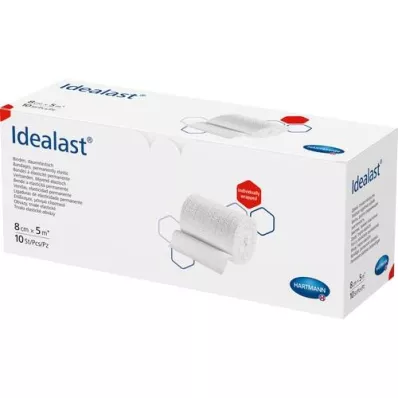 IDEALAST Vendaje 8 cm x 5 m blanco, 1 pieza