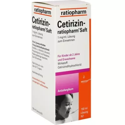 CETIRIZIN-jugo de ratiopharm, 150 ml