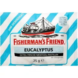 FISHERMANS FRIEND Pastillas de eucalipto sin azúcar, 25 g